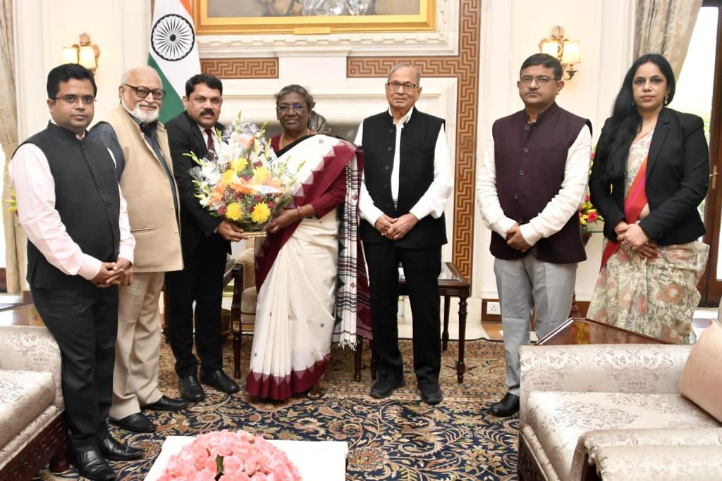 CCDSI core team met Honourable President Smt. Daroupadi Murmu ji