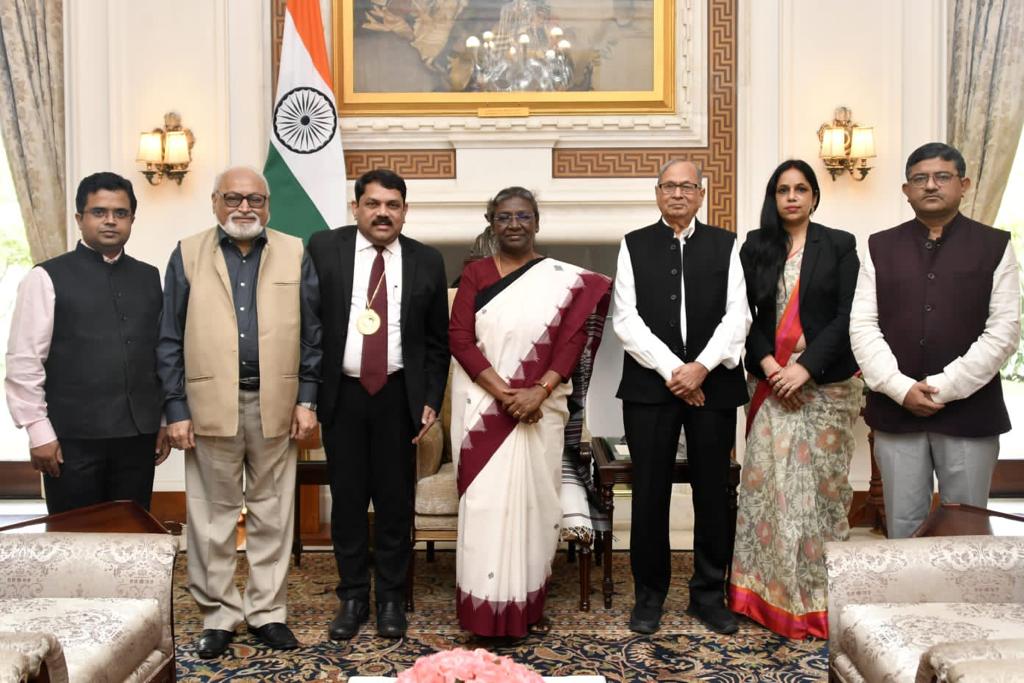 CCDSI core team met Honourable President Smt. Daroupadi Murmu ji